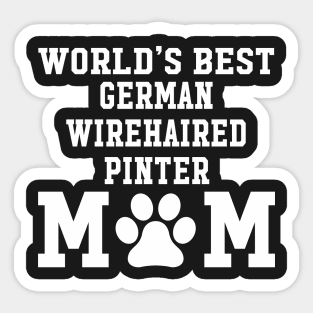 World’s Best German Wirehaired Pointer Mom Sticker